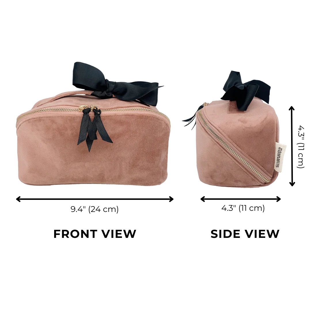 Box Makeup & Toiletry - pink Velvet - 5
