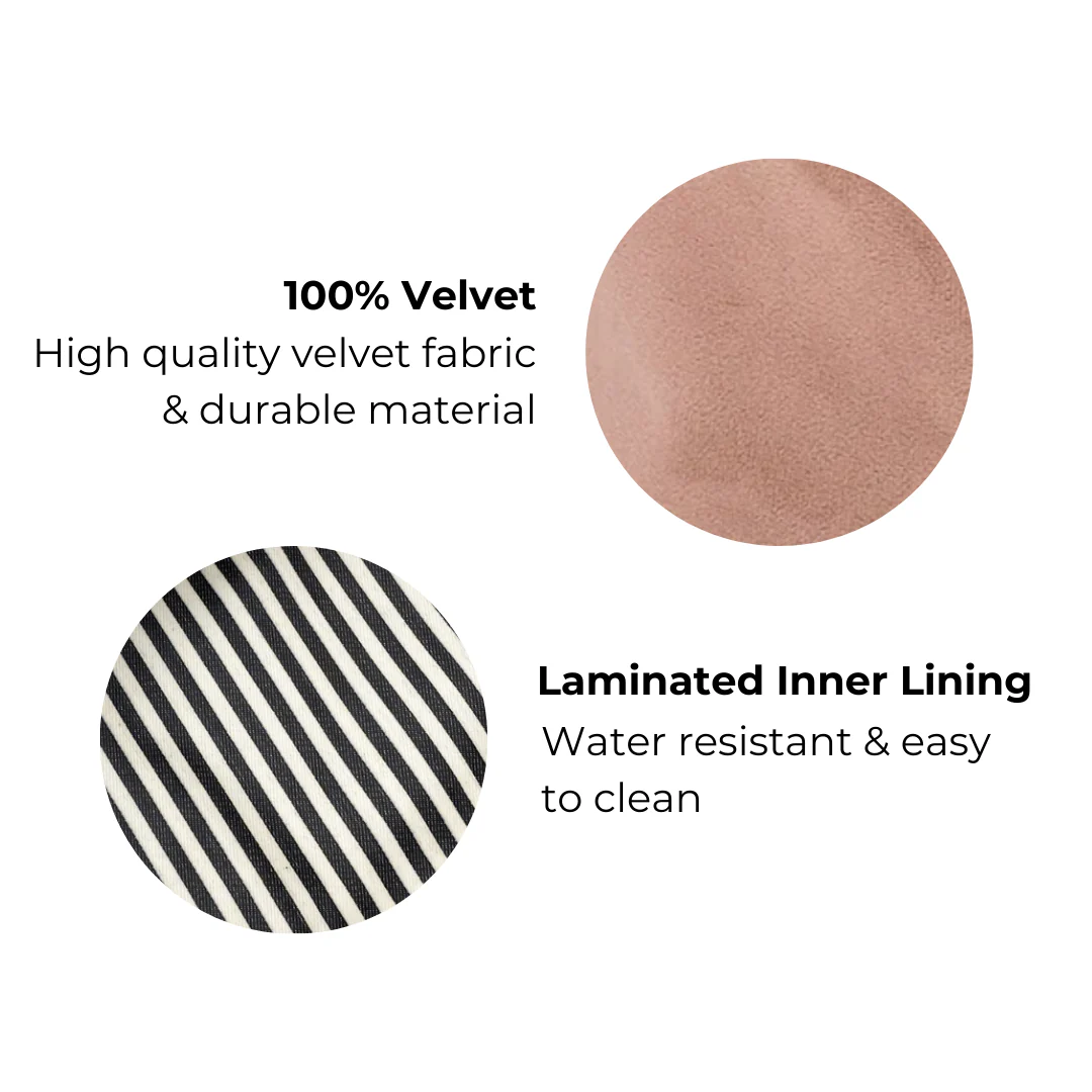 Box Makeup & Toiletry - pink Velvet - 3