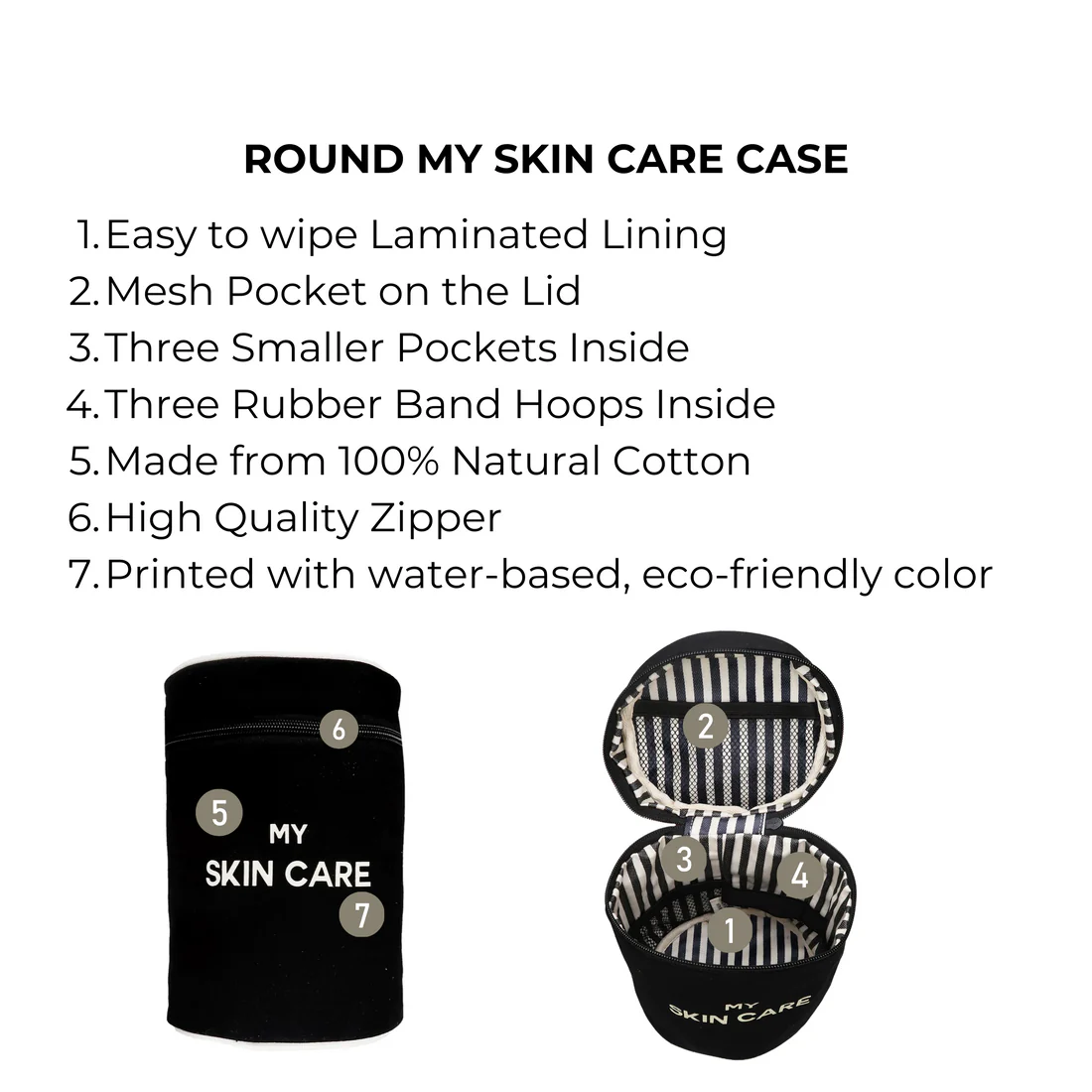 Round My skin care case - black - 3