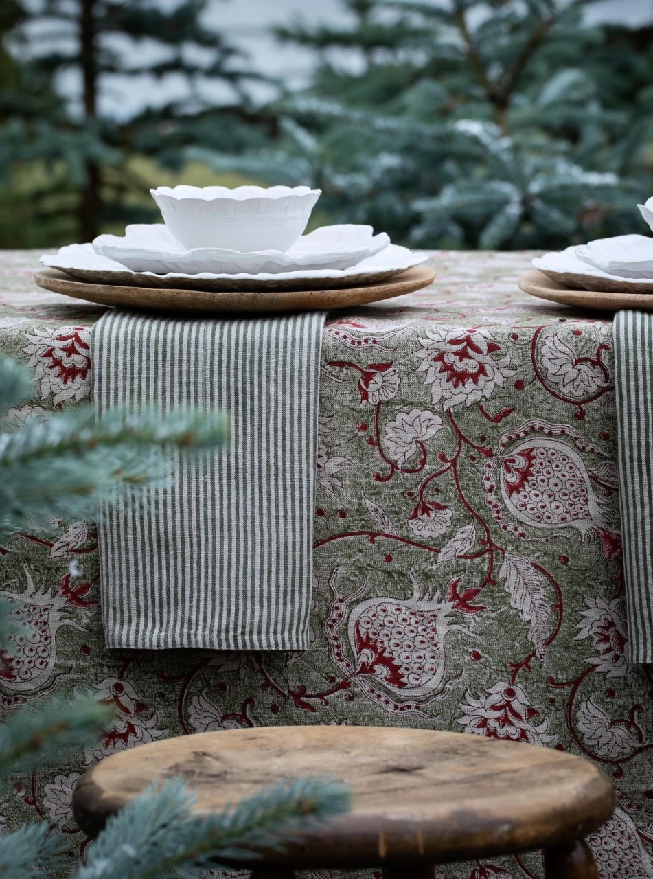 Bordsduk - Pomegranate Linen - Green - 4