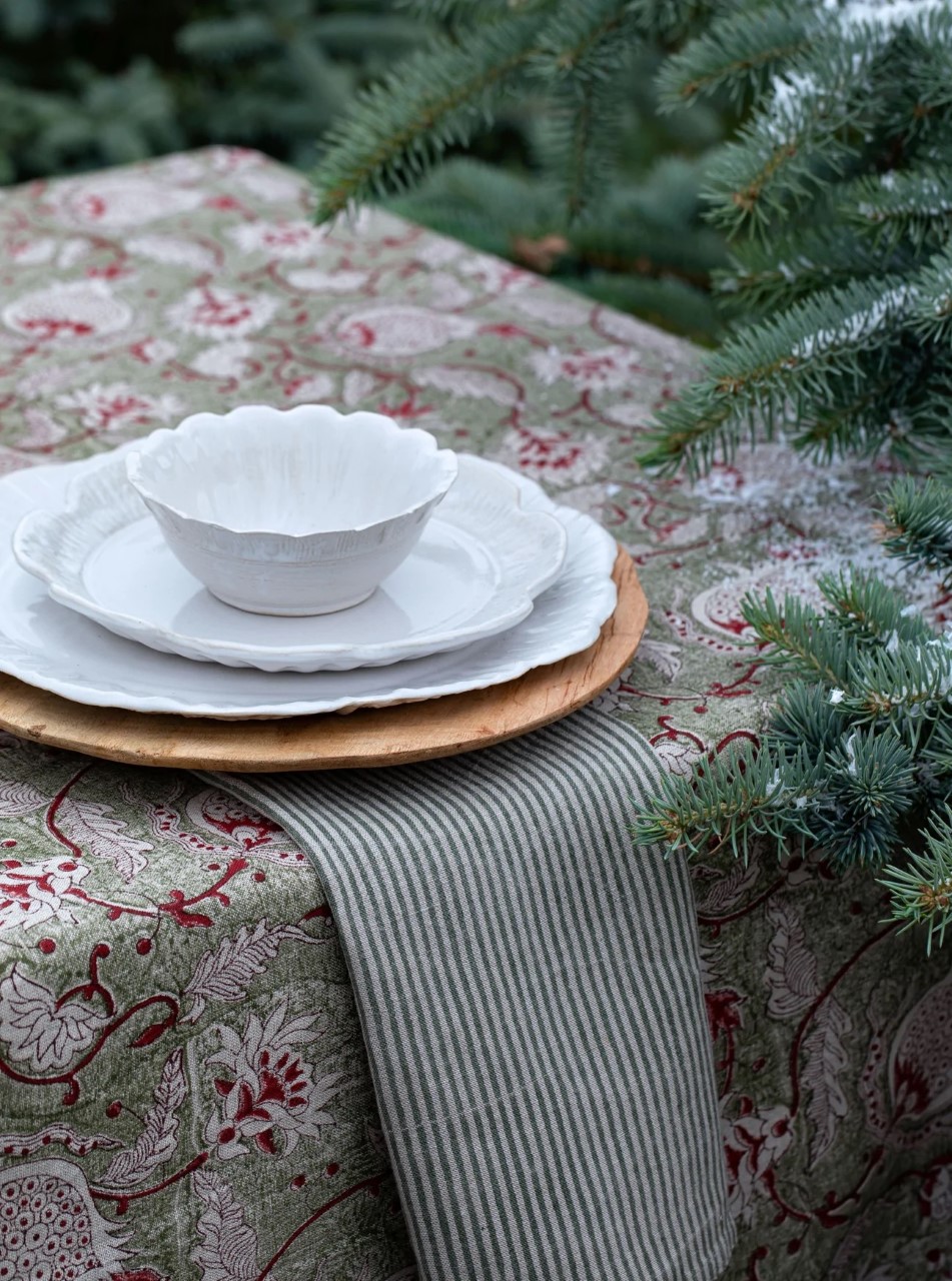 Bordsduk - Pomegranate Linen - Green - 3