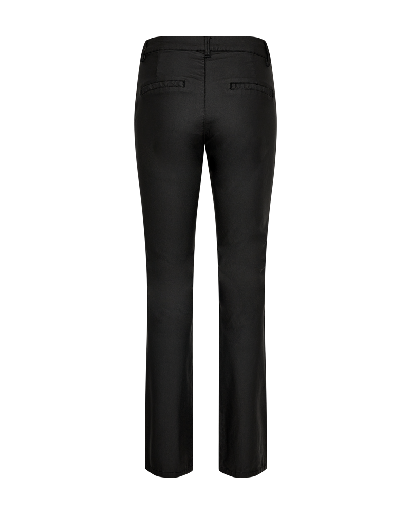 Isadora full length pants bootcut black- coated - 4