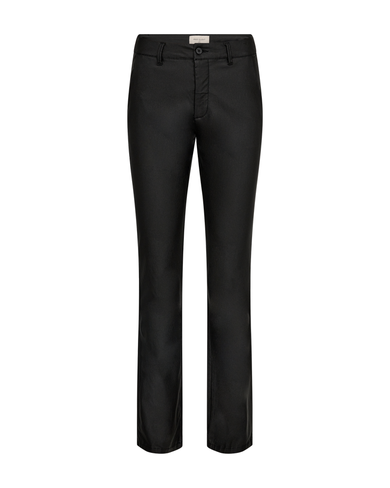 Isadora full length pants bootcut black- coated - 3