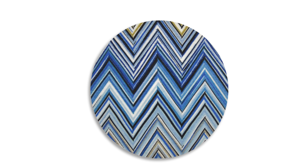 Glasunderlägg ZigZag Blå, 4-pack