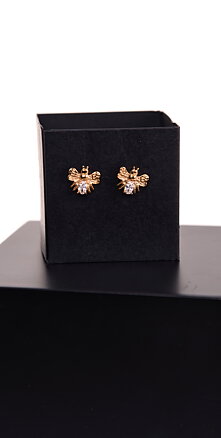 Bee Happy Örhänge | Guld 