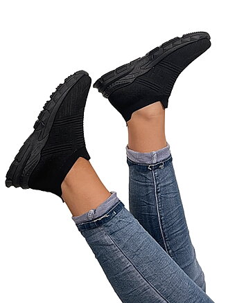 Cleo Slip On  Sneakers - black