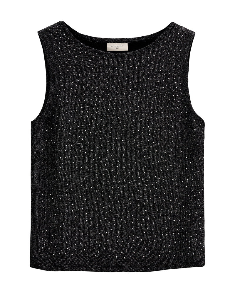Viska top - Black/silver - 3