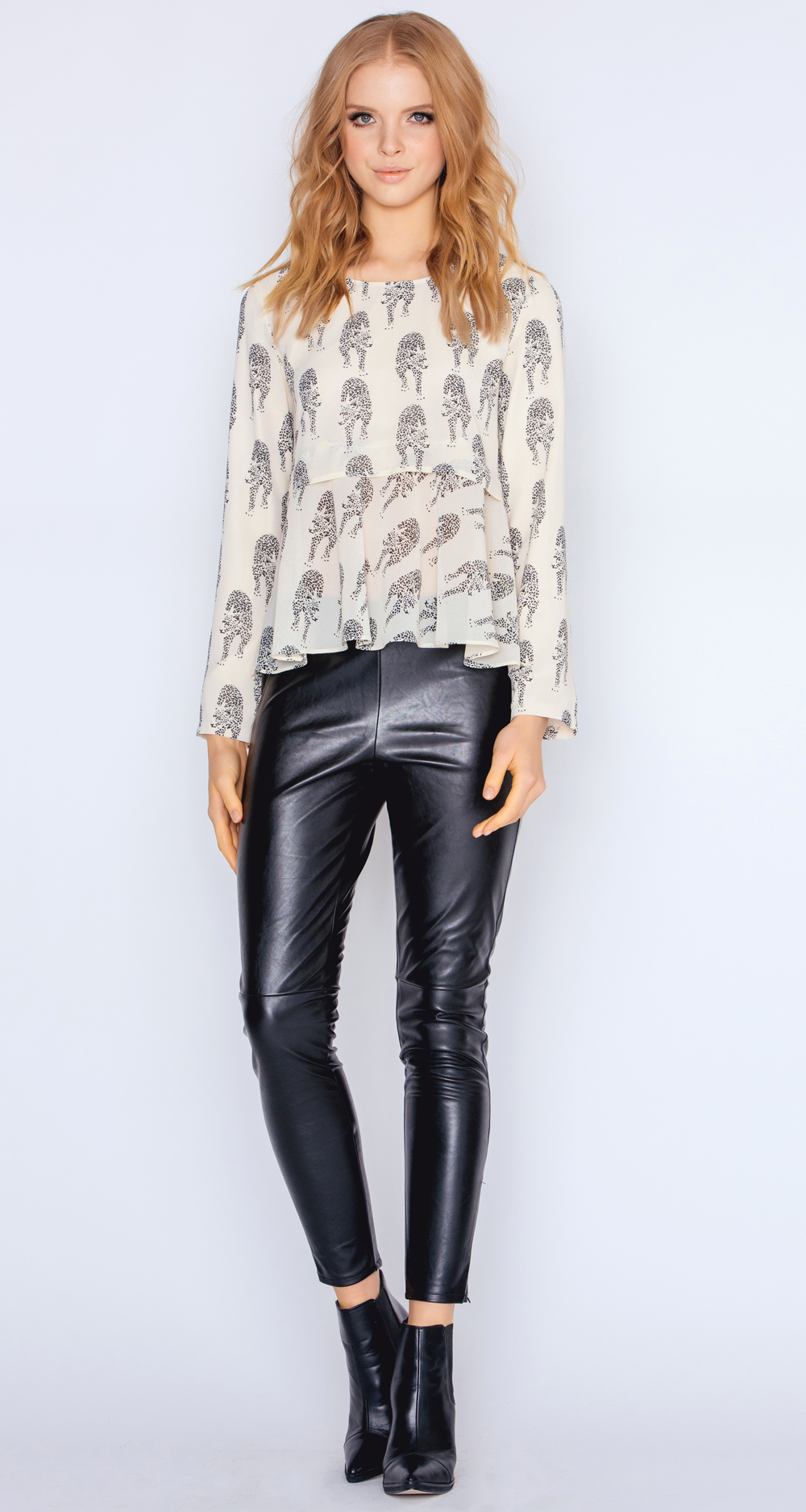 Blus Deep Forest - Vit - 4