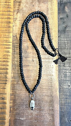 Necklace Face / lava black