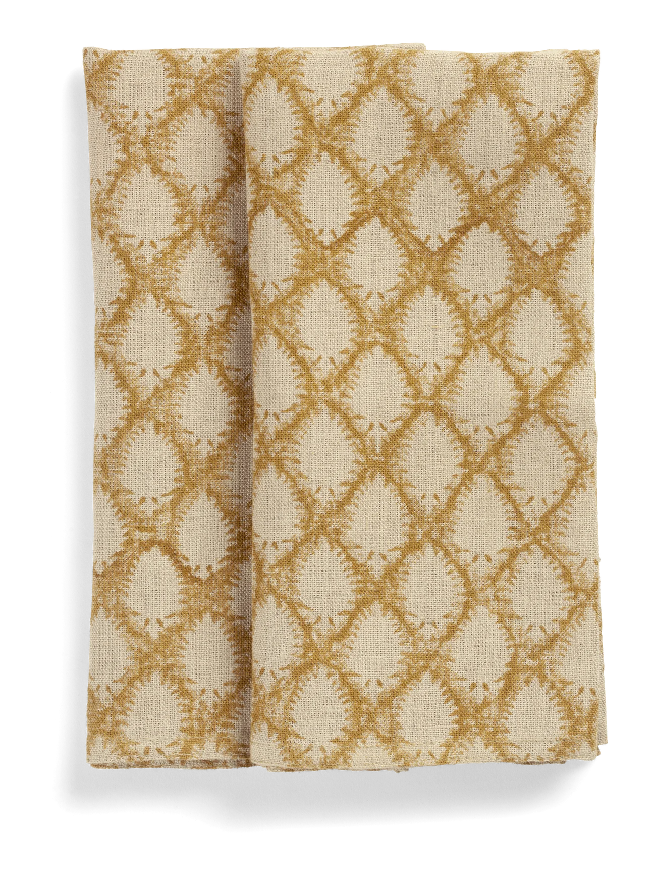 Linen Napkins - Cypress - Ochre - 50x50cm