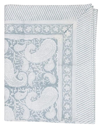 BORDSDUK | BIG PAISLEY | Cashmere Blue Extra Lång  - 150X350CM 