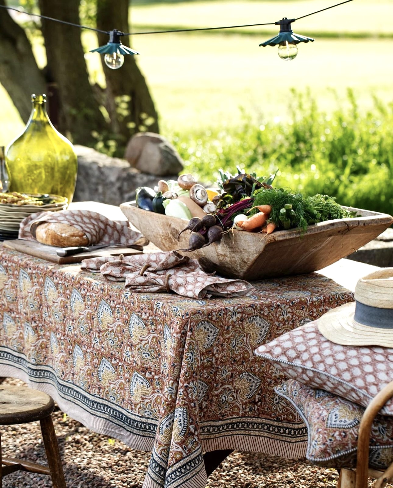 Linneduk  | Oriental | mustard | 150x230 - 3