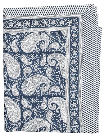 Bordsduk, Big Paisley Navy - 170x270
