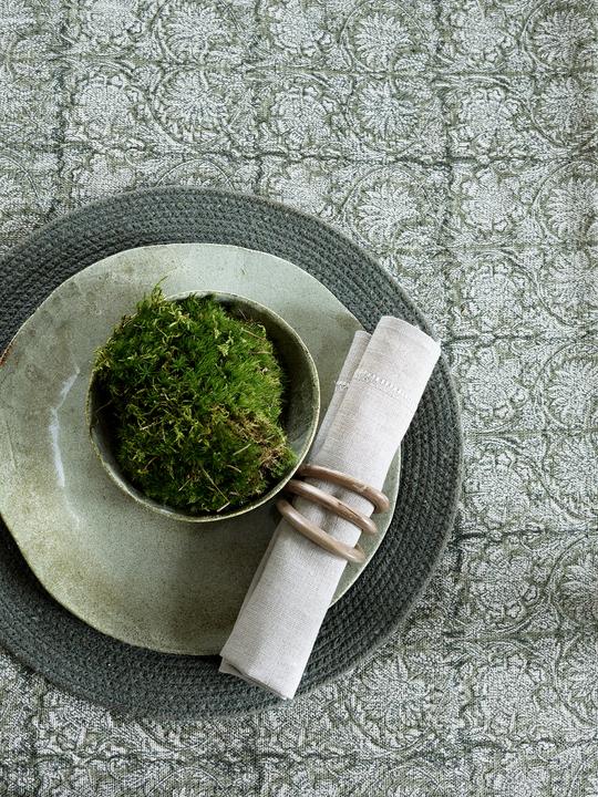 BORDSDUK | Paradise Linen | Green 150x230 - 3