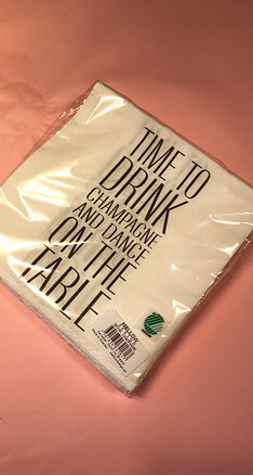 Servett "Time to Drink Champagne"