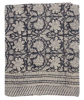 BORDSDUK | Paradise Linen | Dark Blue 150x350