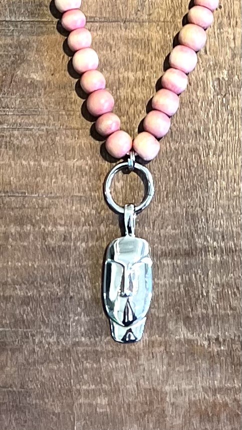  Necklace Face / light pink - 2