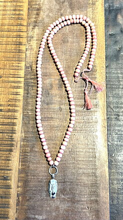  Necklace Face / light pink