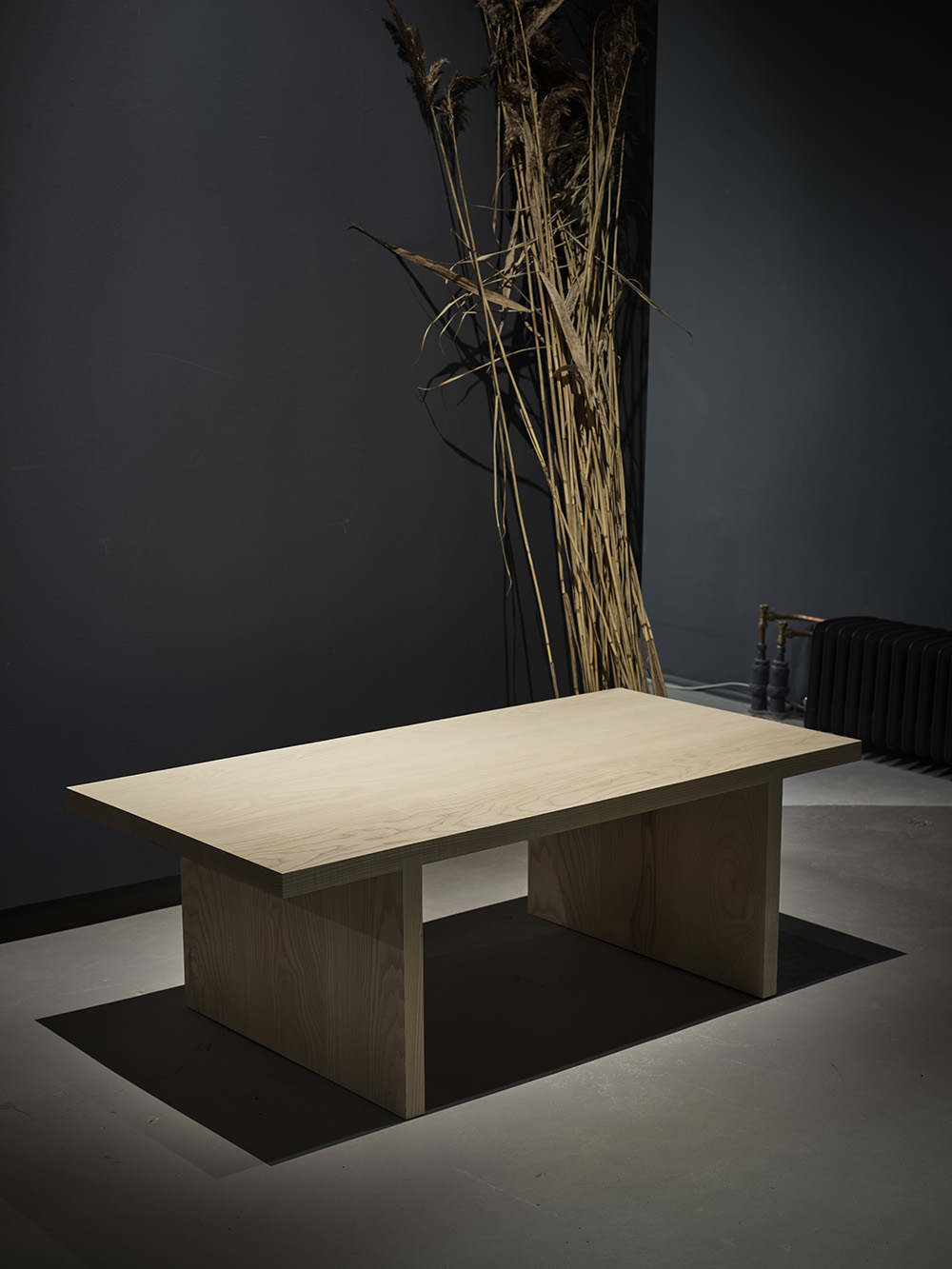 HEISEI Sofa table black rifled – SAMPLE AVAILABLE - 4