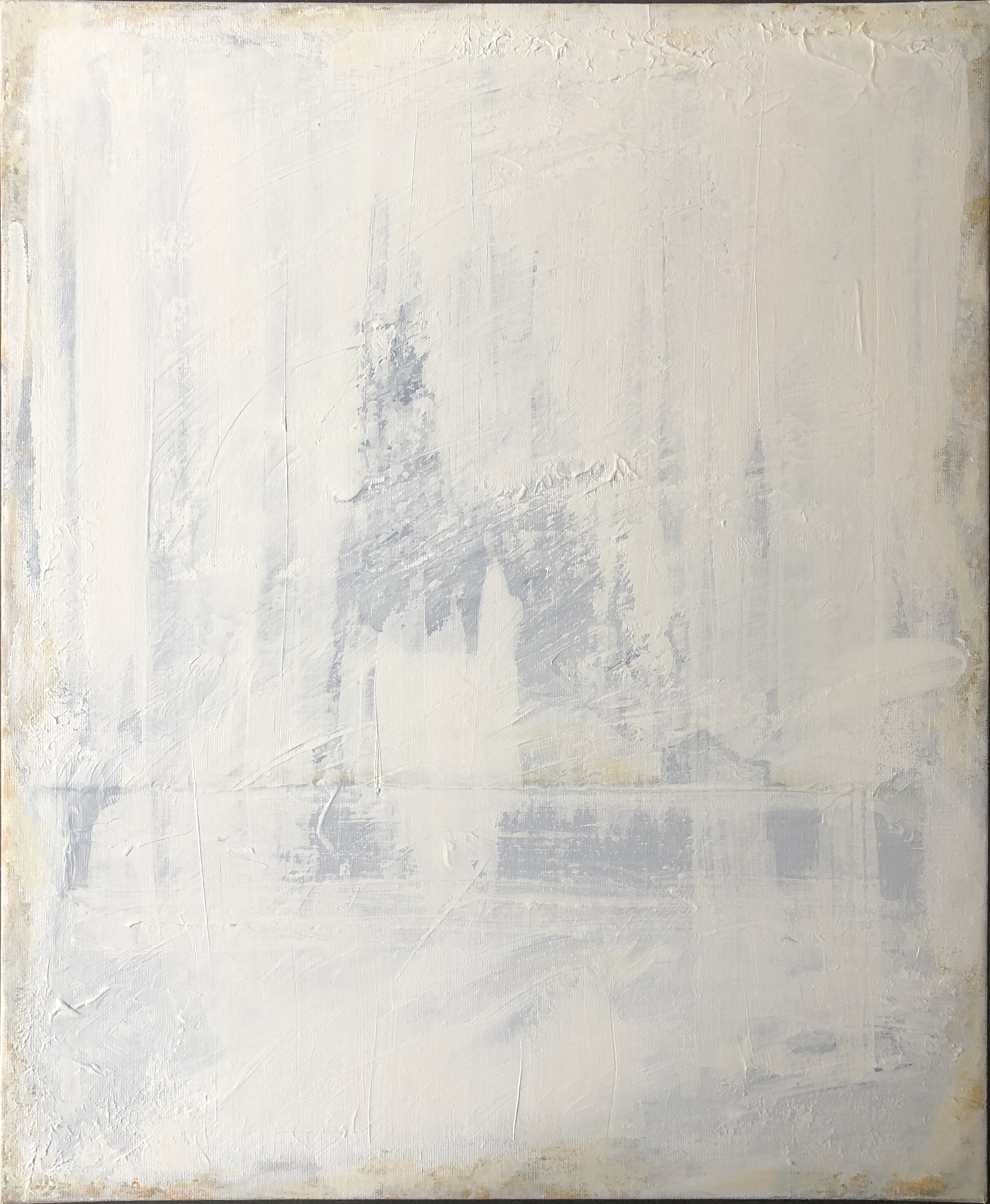 PAINTING Winter Barn – SOLD