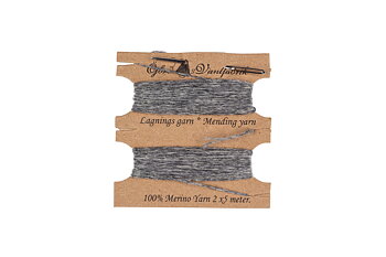 Mending kit, Thread+Needle, Gray(05), 2 x 5 m. 100% merino wool