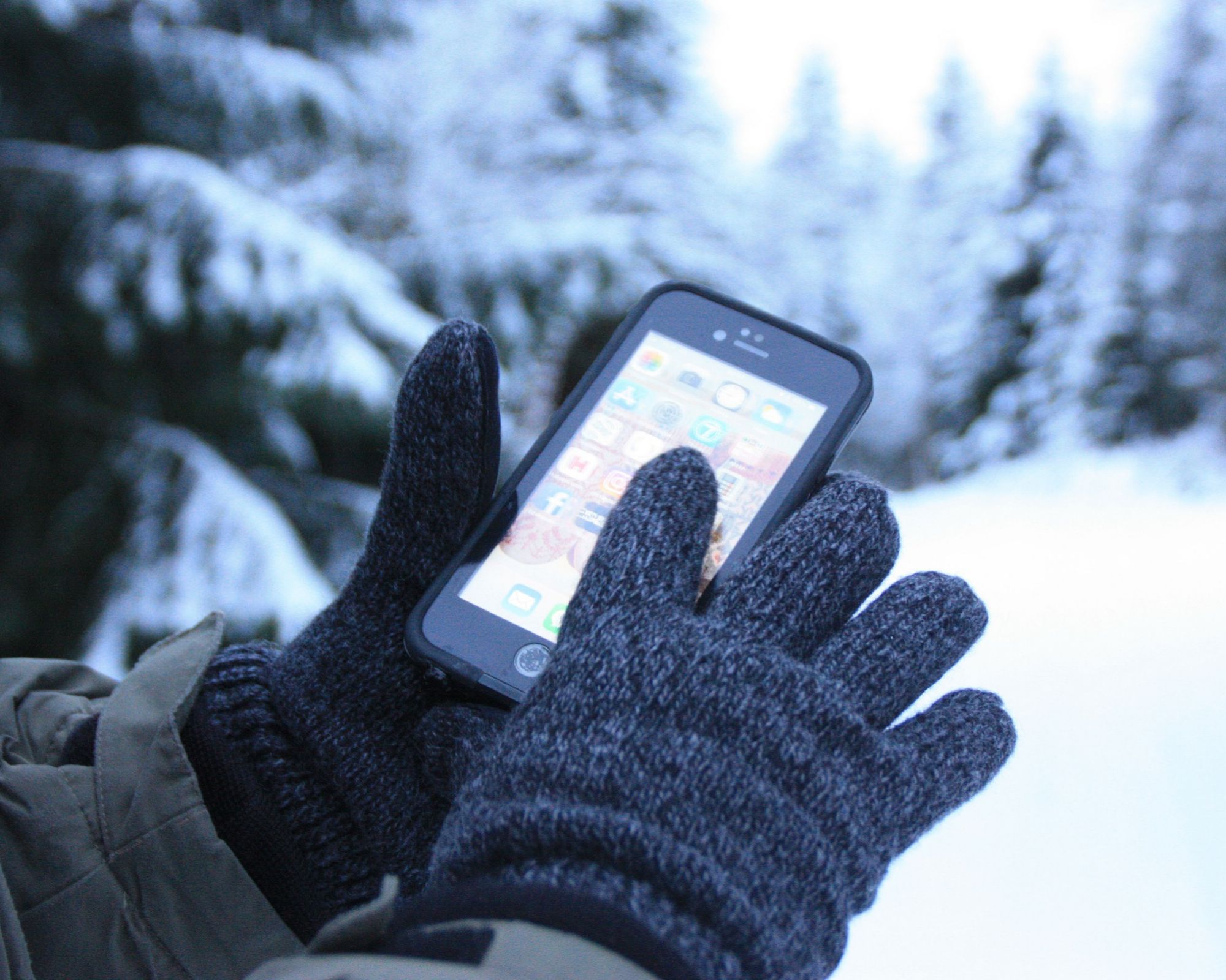 Merino wool gloves