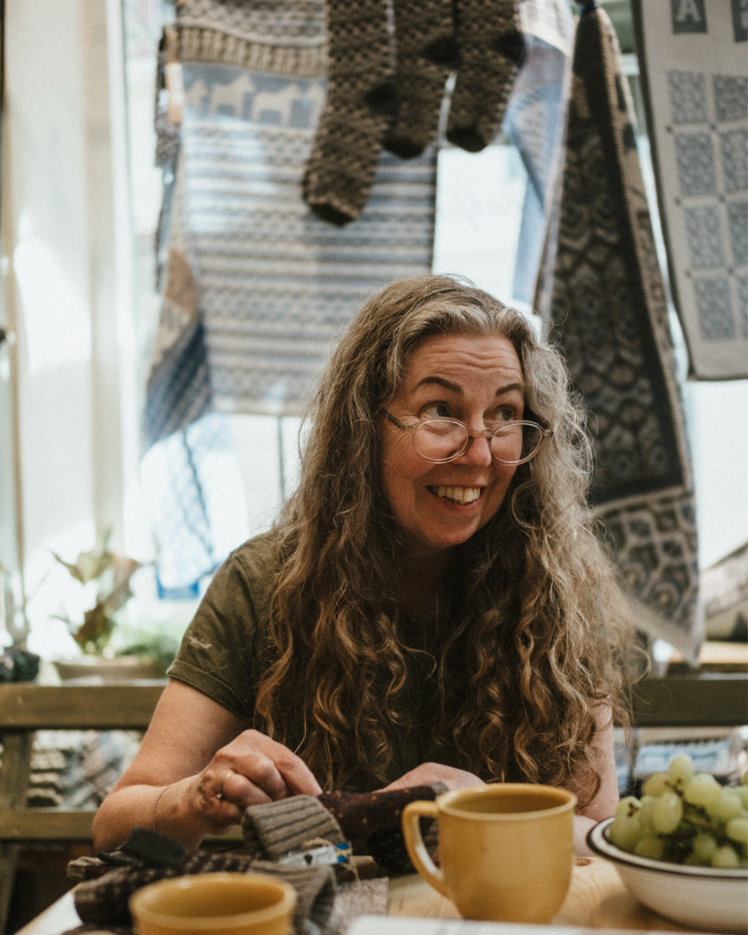 Designer Öjbro Vantfabrik histoire motifs laine
