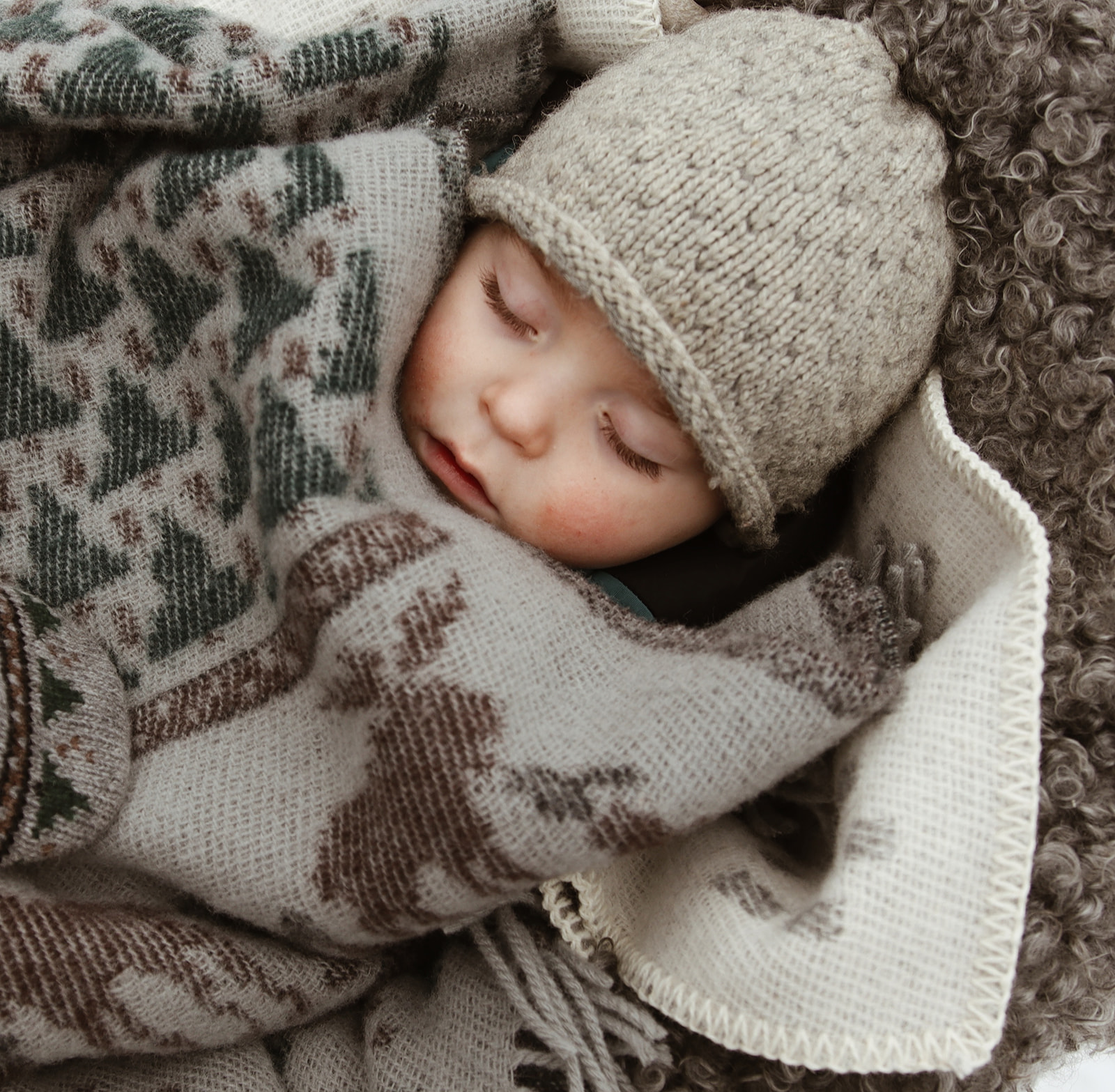 Babydecke aus Wollfilz, haustierfreundliche Decke