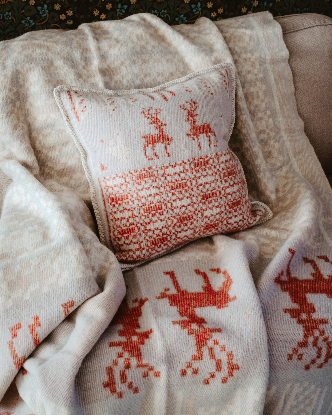 Couvertures en laine dans la maison