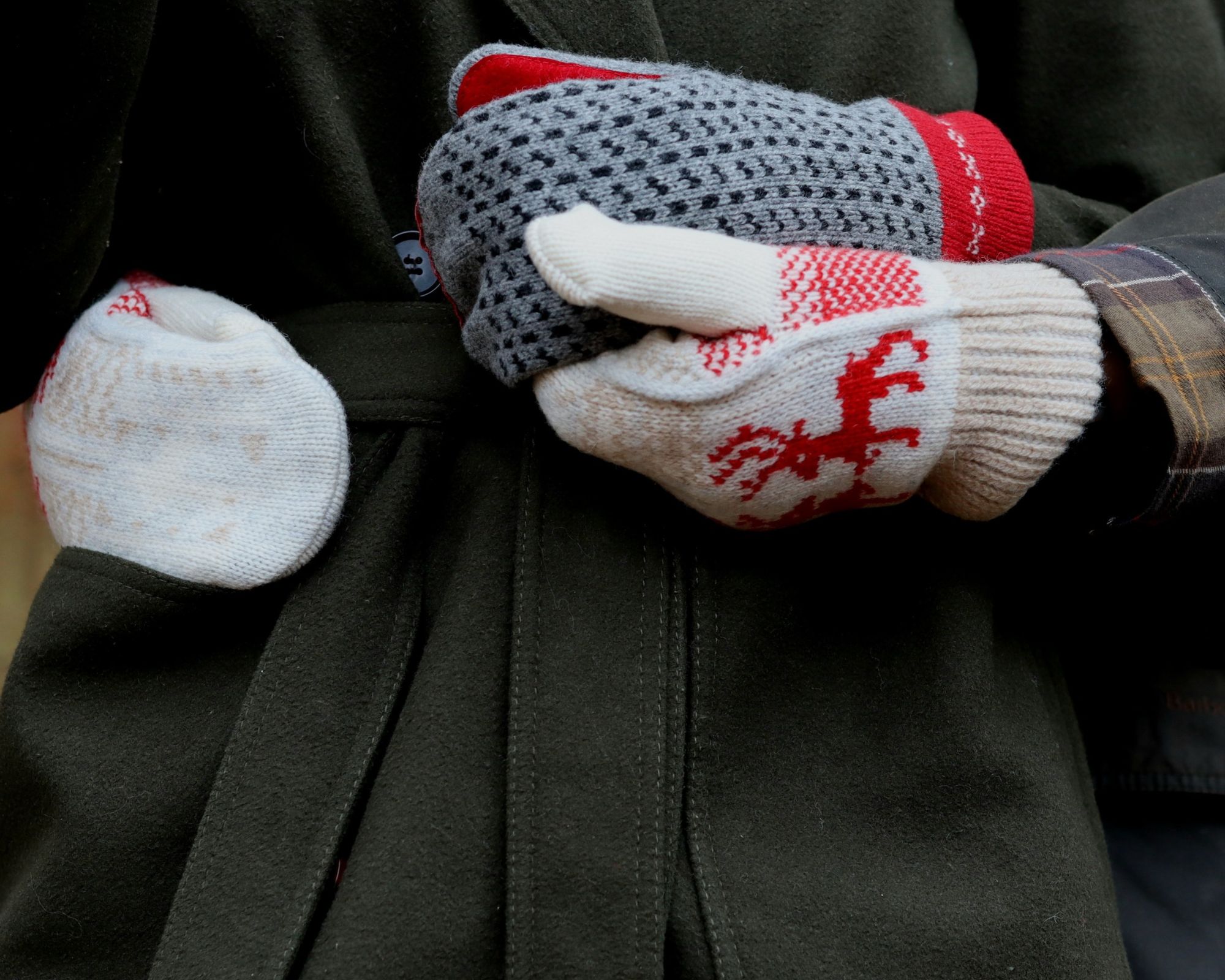 4-Layer merino wool mittens
