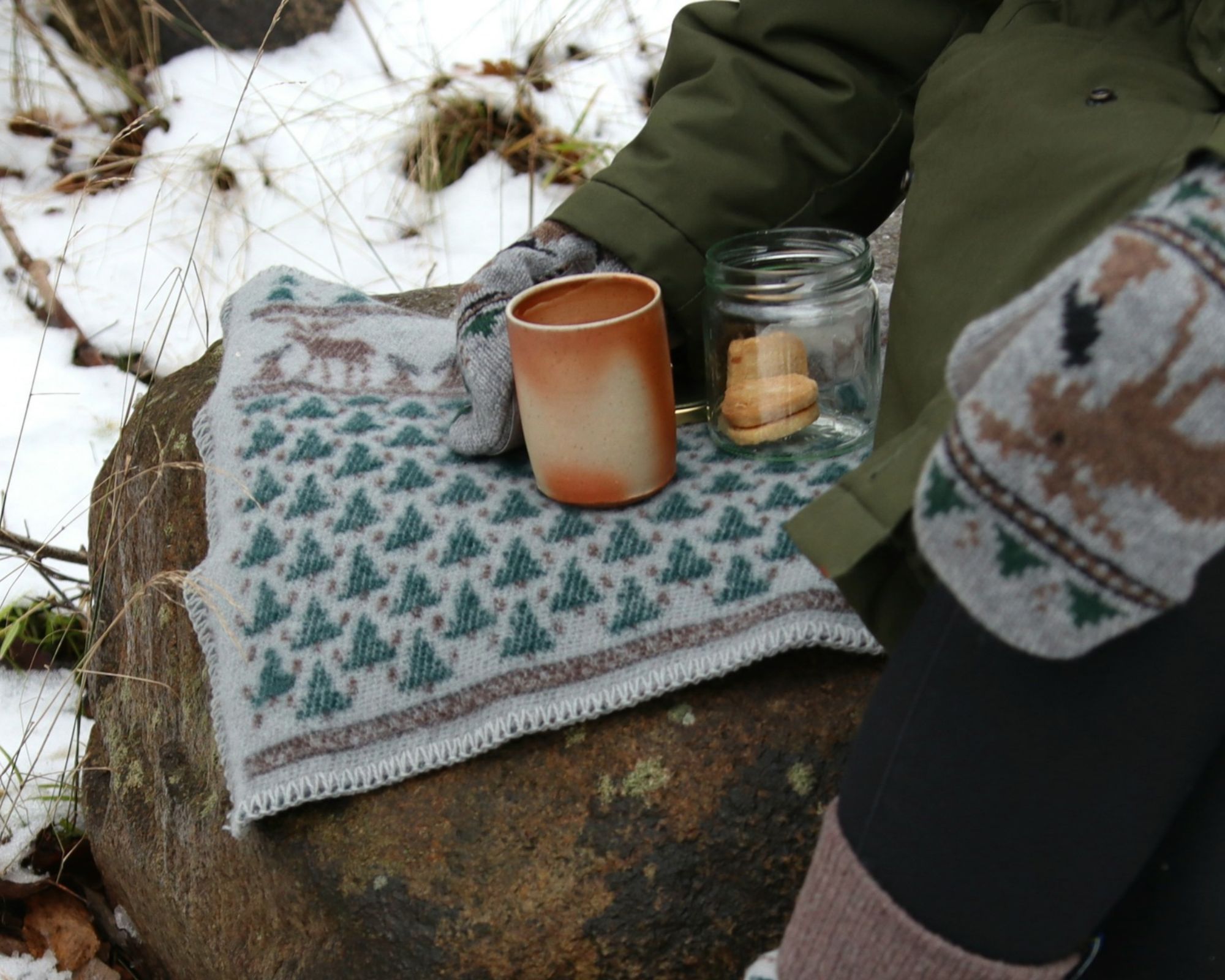 Seating pad, 100 % wool