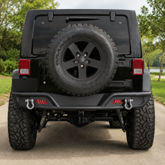 Bakre stötfångare – offroad Vermont – LED dimljus (Wrangler JK 07-17) - 3