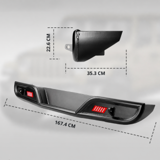 Bakre stötfångare – offroad Vermont – LED dimljus (Wrangler JK 07-17) - 12