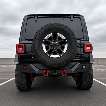 Bakre stötfångare – offroad Arizona – D-Rings & LED (Wrangler JL 18-26)