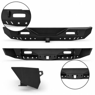 Bakre stötfångare – offroad Nevada – D-Rings & LED (Wrangler JL 18-26) - 7