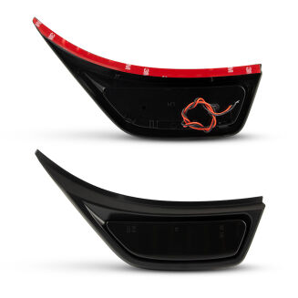 Dynamiska dubbla LED sidomarkeringsljus (Wrangler JL 18-26) - 5