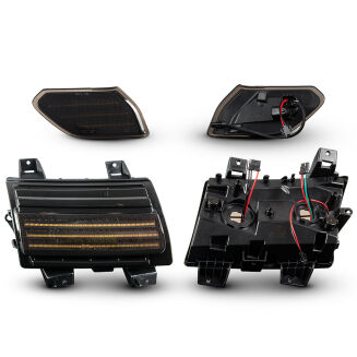 V2 röktonade LED blinkers + DRL + sidomarkeringsljus (Wrangler JL 18-26) - 6