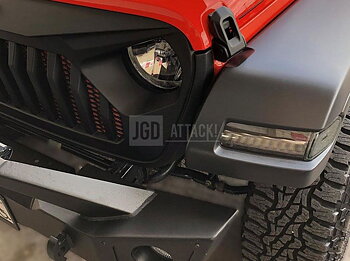röktonade LED blinkers + DRL + sidomarkeringsljus (Wrangler JL 18-26)