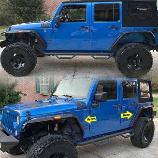 Skärmbreddare med LED-belysning – V2 (Wrangler JK 07-17) - 10