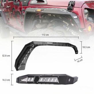 Skärmbreddare med LED-belysning – V2 (Wrangler JK 07-17) - 11
