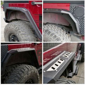Skärmbreddare med LED-belysning – V2 (Wrangler JK 07-17) - 7