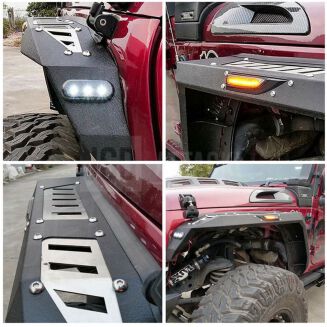 Skärmbreddare med LED-belysning – V2 (Wrangler JK 07-17) - 8