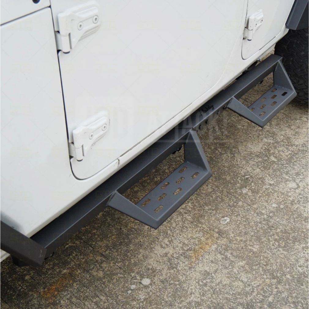 Sidesteps i stål – offroad – sats (Wrangler JL 18-26)