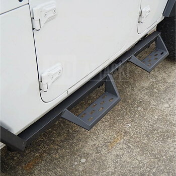 Sidesteps i stål – offroad – sats (Wrangler JL 18-26)