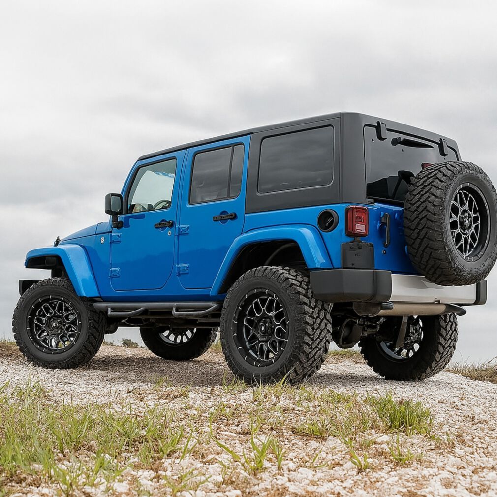 Sidesteps i stål – offroad sats – V2 (Wrangler JK 07-17)