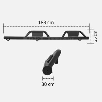 Sidesteps i stål – offroad sats – V2 (Wrangler JK 07-17) - 6