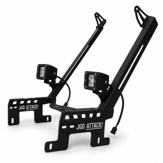 A-stolpe monteringsfästen + belysning + LED-ramp (Wrangler JL 18-26) - 4