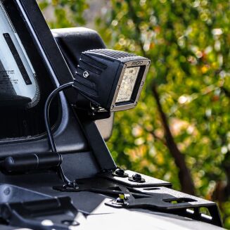 A-stolpe monteringsfästen + belysning + LED-ramp (Wrangler JL 18-26) - 9