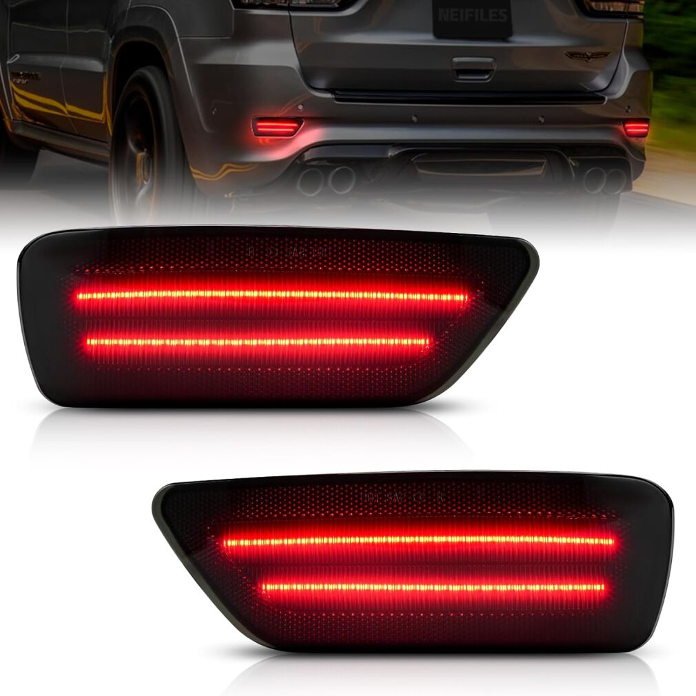 LED-markeringsljus för bakre stötfångare – röktonade (GRAND CHEROKEE 14–21)