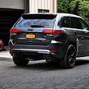 Bakdiffuser för fyra ändrör – mattsvart (GRAND CHEROKEE 14–21 SRT)